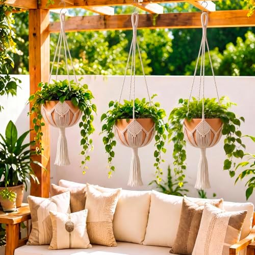 Shappy Boho Macrame Plant Hanger for Indoor