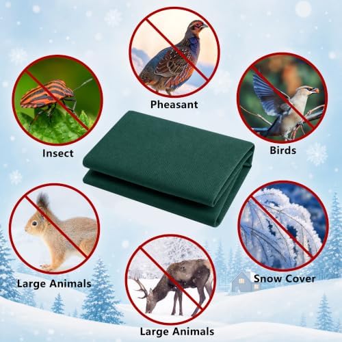 12.4x9.8 Ft Plant Covers Freeze Protection, Warm Winter Frost Cloth Blanket
