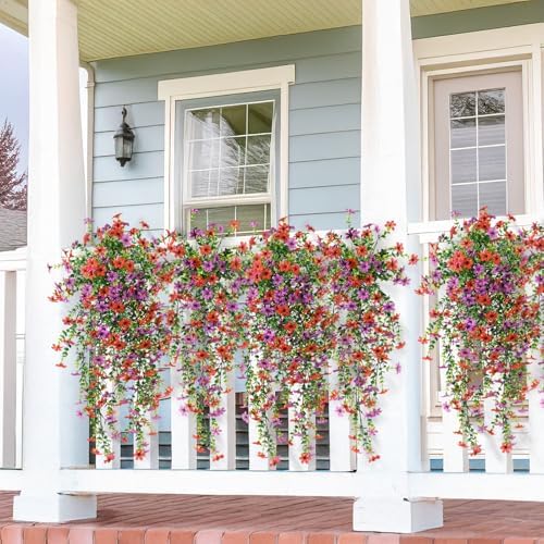 Artificial Hanging Flowers Plants for Outdoor Spring Summer Decoration