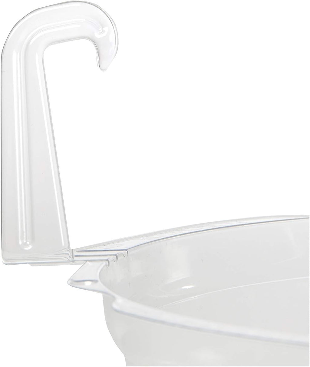 Curtis Wagner 10" Clear Hanging Basket Drip Pan Saucer (10-Pack)