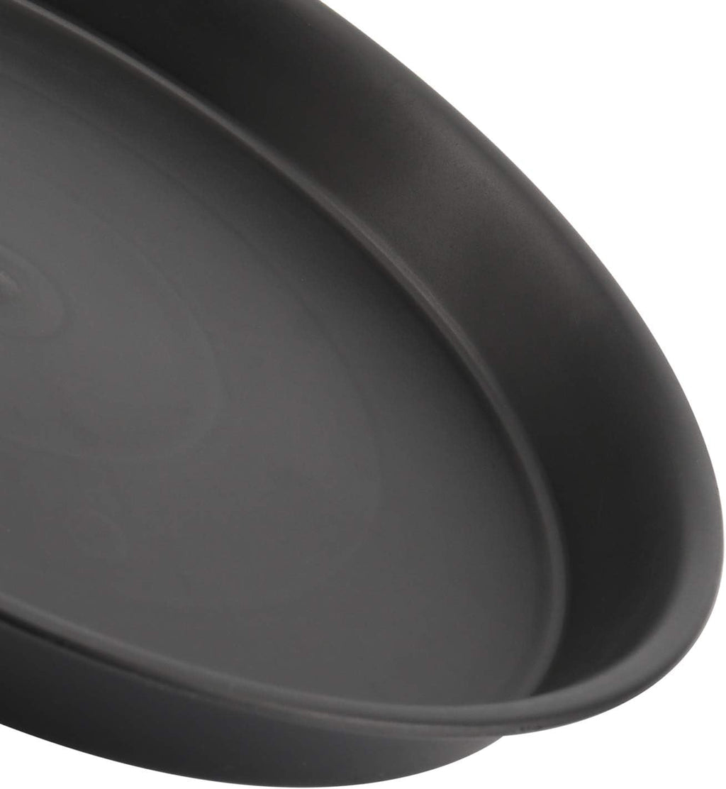 KEILEOHO 15 Pack 12 Inch Plant Saucer, Heavy Duty Round Plastic Plant Saucer with Plant Labels, Flower Plant Pot Tray