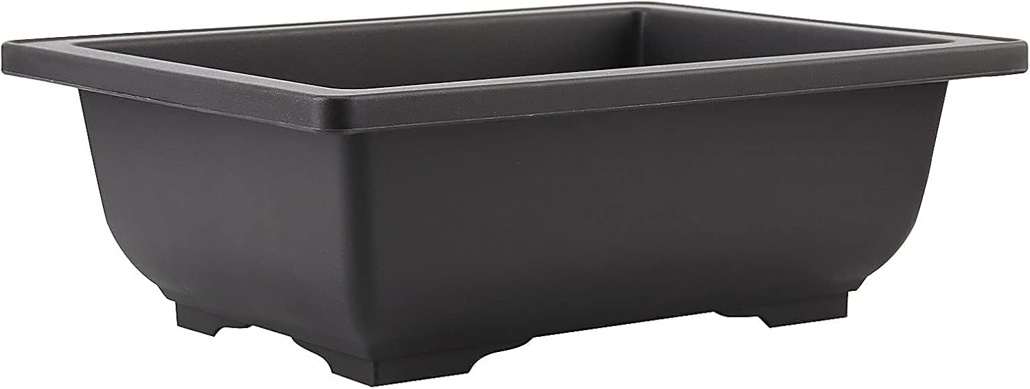 SEUNMUK 30 PCS 6.5 Inch Plastic Bonsai Training Pots, Thicken Rectangular Plastic Growing Pots, Flower Succulent Pots