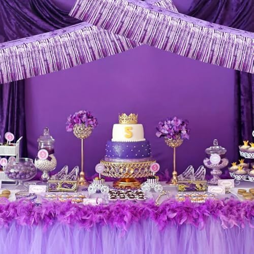 BEISHIDA Purple White Paper Lanterns 4/6/8/10/12 Inch Round Chinese Lamp