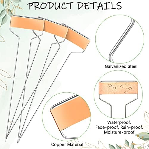 Moxweyeni 60 Pcs Metal Garden Tags Plant Labels,Copper,10 Inch