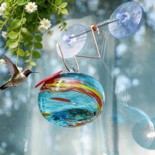 Window Hummingbird Feeder with Suction Cup, Humming Bird Feeder for Outdoor
