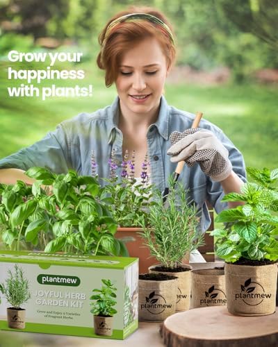 Gift for Women, Mom, Her – 9 Herb Indoor Window Garden Kit | Complete Herb Seeds Starter Set with Pots, Soil, Tools & Markers | Heirloom Herbs | Birthday, Housewarming, New Home, Mother's Day
