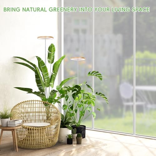 LBW 6.3" Grow Light, 72 LEDs Full Spectrum Grow Lights for Indoor Plants