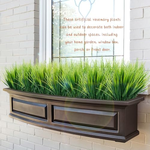 36 Bundles Fake Grass Plants Outdoor Fake Wheat Grass Greenery Stems