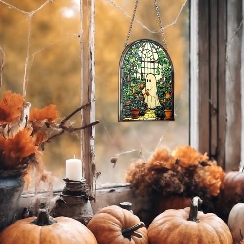 Colingmill Ghost Plant Suncatcher Cute Ghost Greenhouse Suncatcher