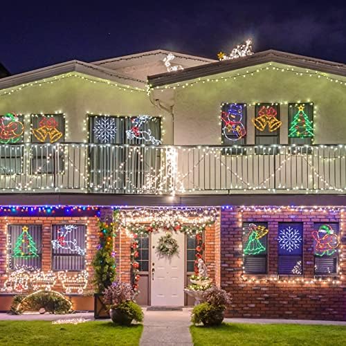 TRWYMZ Christmas Decorations - 16" Christmas Window Silhouette Lights