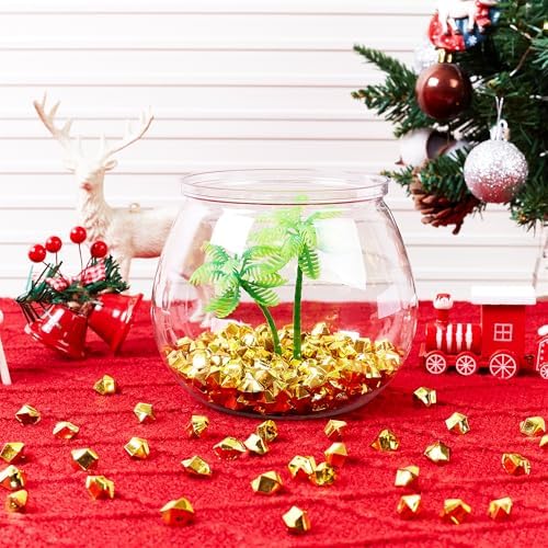 YATOJUZI 500pcs Fake Ice Cubes, 2026 Gold Graduation Table Decorations, Golden Vase Fillers Acrylic Crushed Rocks Plastic Diamonds Gems for DIY Birthday Party Centerpiece Table Scatter Prop 0.5"