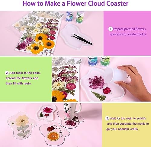 12“ Large Fall Dried Pressed Flowers for Art Crafts, Real Dry Natural Flower Leaf Fruit Bulk for Resin Mold, Cake Decor, Glass Frame (Autumn Sunflower)