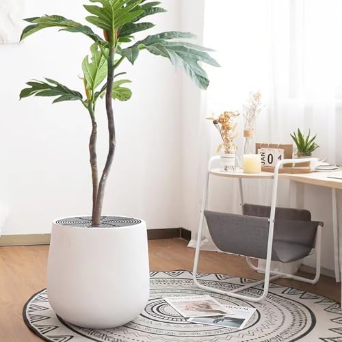 20.5 Inch Plant Pot Cover,Durable Cat & Dog Digging Stopper with Deep Stakes,Adjustable Soil Guard Grid for Indoor & Outdoor Flower Pots,Black Animal Protector