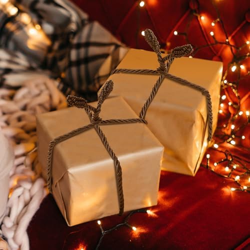 Zhengmy 20 Pcs 25 Inch Extra Long Christmas Garland Ties Christmas Decorative Twist Ties for Banister Reusable Flexible Twist for Holiday Xmas Home Decorations Craft Wrapping (Brown)