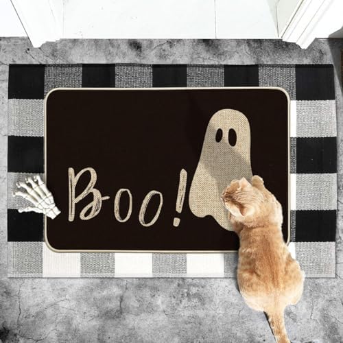 Artoid Mode Ghost Boo Halloween Doormat 24x35 Inch