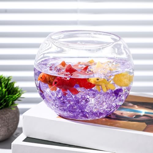 Syhood 570 Pcs Gradient Purple Acrylic Gems Plastic Crystals