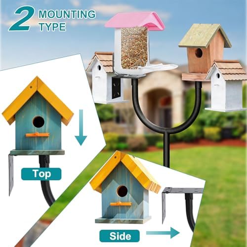 Squirrel Proof Bird Feeder Pole, 92" Adjustable Heavy‑Duty Stand
