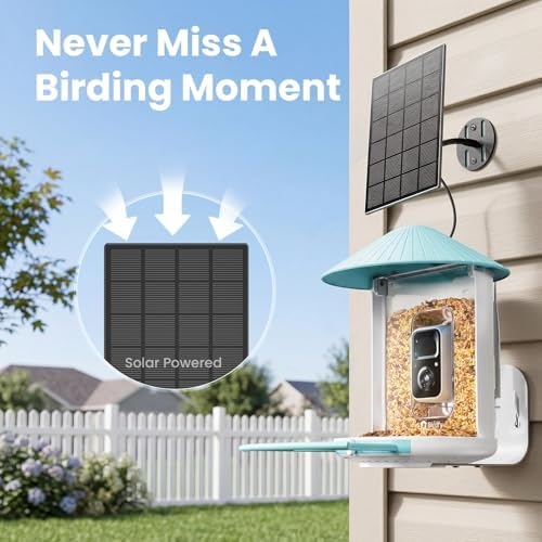 Birdfy Bird Feeder with 2K AI Camera Solar Powered, Trending Gift