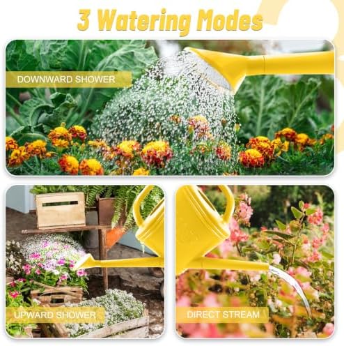 2 Gallon Garden Watering Can, Plastic Outdoor Watering Can for Plants