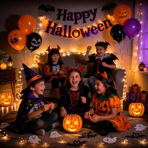 Halloween Decorations Outdoor Solar Lights Weatherproof Decor Lanterns