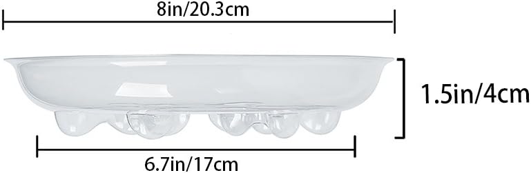 Idyllize 15 Pack Assorted Sizes 6 8 10 Inch Clear Thick Plastic Heavy Duty Sturdy Plant Saucer Drip Trays for pots, 5
