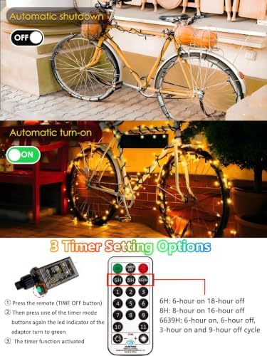 100 LED 33FT Connectable Color Changing Christmas Light with Remote Timer