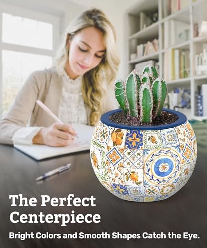 PieceRelax Unique 3D Puzzle Planter - 80 Plastic Pieces [K1104]