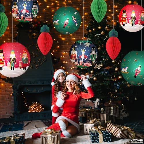 KatchOn Hanging Christmas Decorations Indoor – Pack of 10