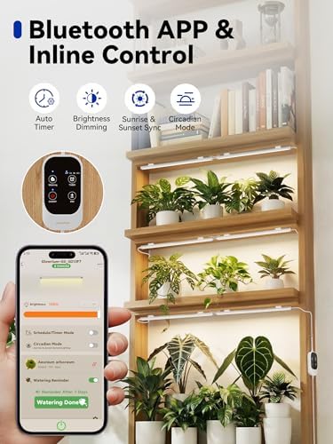 GLOWRIUM Grow Lights for Indoor Plants, LED Grow Light Bar Full Spectrum