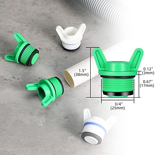 Nuanchu 10 Pcs 3/4 NPT Male Hose Plug Garden Irrigation, Ear Shape