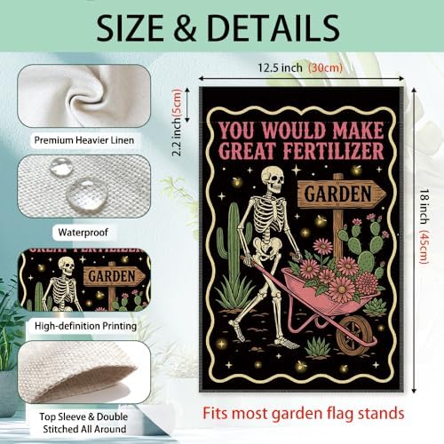 You Would Make Great Fertiliz Halloween Double Sided Garden Flag