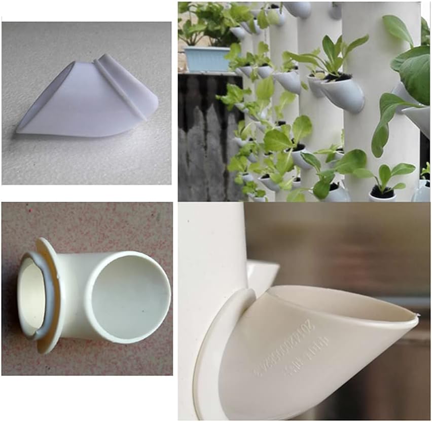 50Pcs DIY Hydroponic Colonization Cups Flower Container Plant Grow Pot Cup Hydroponics Vertical Tower Plant Pots