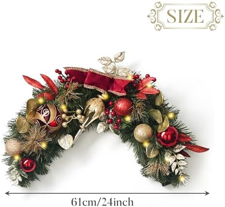 Valery Madelyn Christmas Teardrop Swag Teardrop for Decorating Outdoor