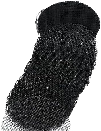 Pokinge 100 Pcs Flower Pot Hole Mesh Pad, 4 inch Round Drainage Hole Garden Plant Bonsai Pot Mesh Gasket, Breathable Flowerpot Mesh Screen Mat(4.5cm)