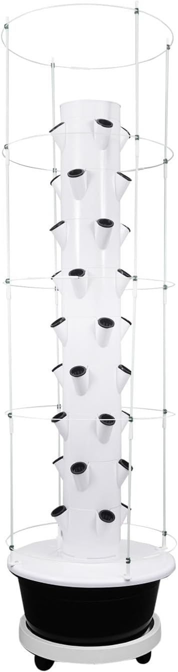 Hydroponics Growing System, 36 Pods Large Vertical Hydroponic Growing Tower with with Climbing Trellis, 9-Tier Indoor