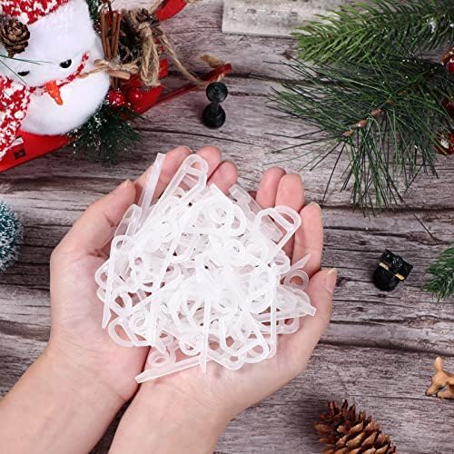 Marsui 300 Pieces Christmas Light Clips Outdoor Gutter Hooks,White