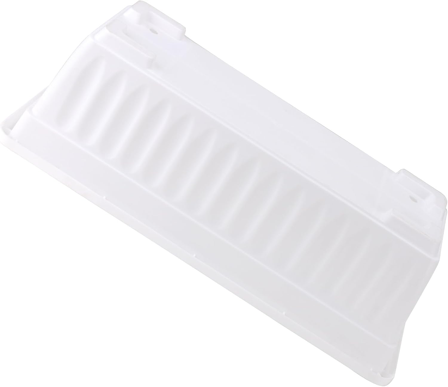 JOIKIT 6 Packs 17 Inch White Plastic Flower Window Boxes Planters with Drainage Holes & Tray, Rectangular Long
