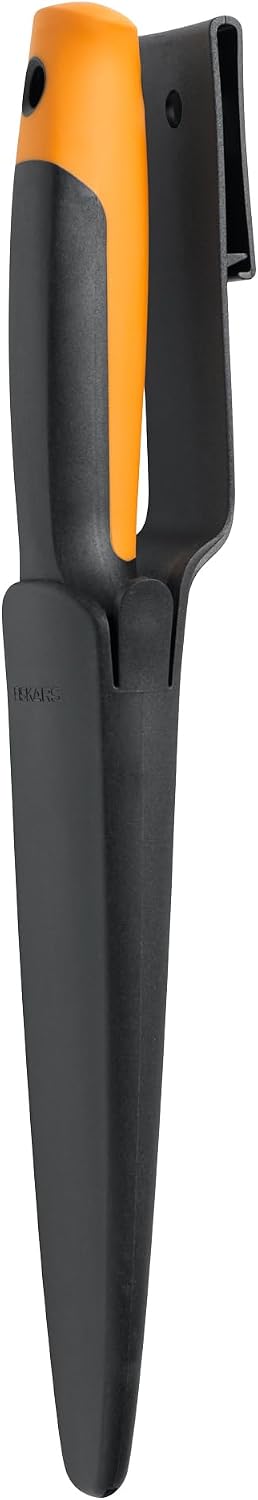 Fiskars Hori Hori Garden Knife with Sheath, Heavy Duty Gardening Hand Tool | Multi-Purpose Gardening Tool for Weeding