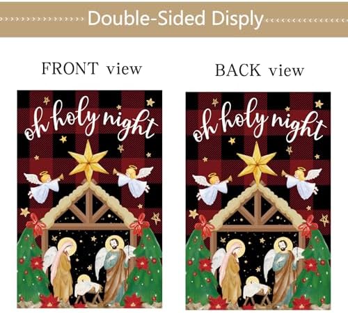 Seasonal Garden Flags Set of 12 Double Sided 12 x 18 Inch Yard Flags