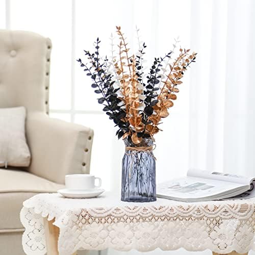 Yinder 24 Pcs Halloween 16 Inch Eucalyptus Artificial Stems,Vivid Color