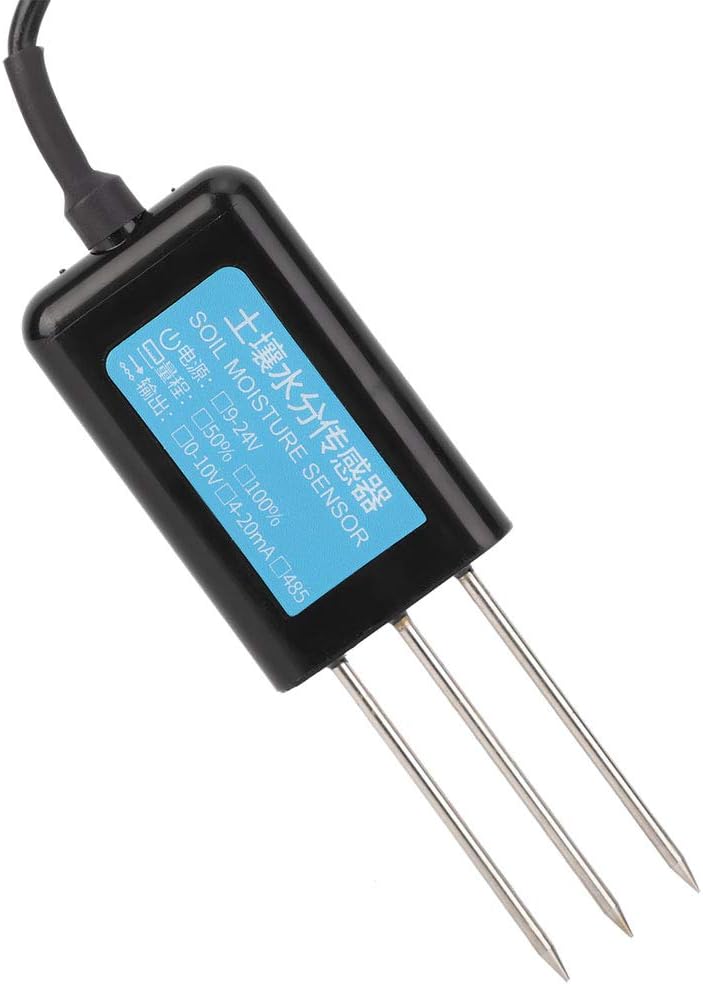 Naroote Soil Moisture Sensor, 0-10V Output Waterproof Greenhouse Soil Moisture Humidity Sensor Tester Meter Soil Test