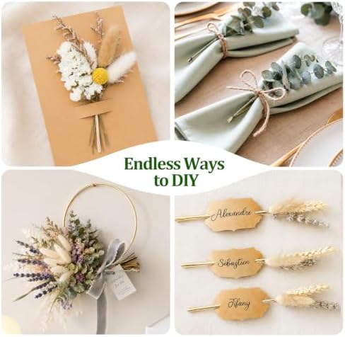 150Pcs DIY Natural Dried Flower Set, Preserved Mini Flowers Bouquets