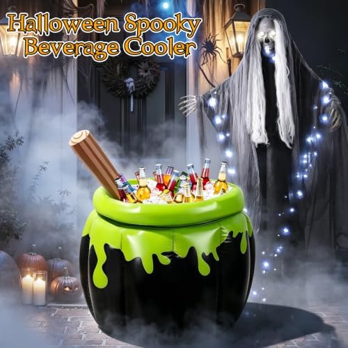 KIMOBER Inflatable Beverage Cooler, Leak-Proof Insulated Blow Up Ice Bucket for Themed Parties, Halloween, Pool, Beach and Outdoor Gatherings