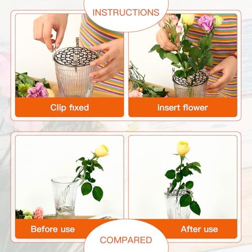 3pcs Flower Frog Metal Vase Buddy Modern Flower Arrangement Holder