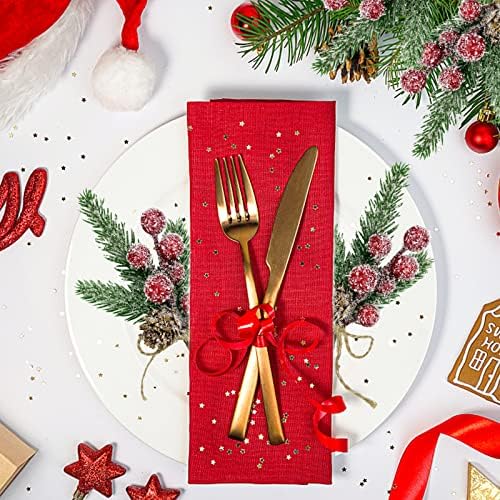 Red Berry Stems Floral Pine Branches Christmas Artificial Pine Cones Branch Evergreen Christmas Berries Décor 10PCS Holiday Floral Picks Holly Stem for Xmas Wreath DIY Garland Crafts Decoration