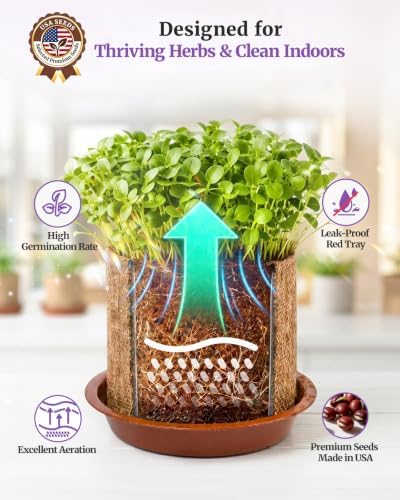 10-Herb Indoor Garden Kit, Complete Kitchen Herb Starter Set