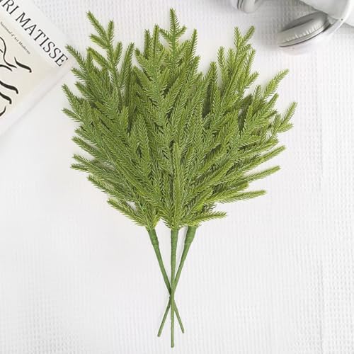 joyhalo 12 Pcs 18" Greenery Norfolk Pine Stems