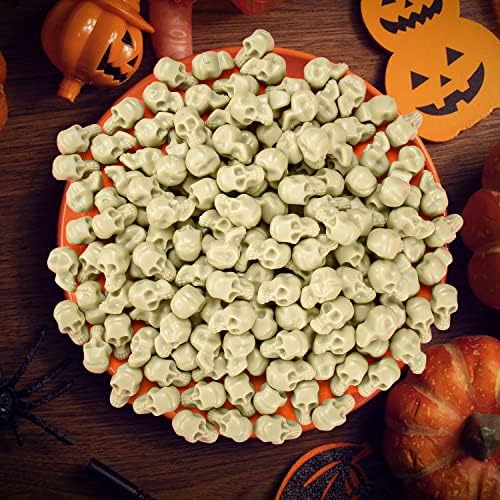 115Pcs Halloween Mini Plastic Skull Heads