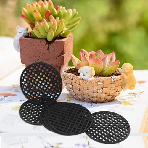 Plant Pot Mesh, 2.1", 55mm, Black, 50 Pcs