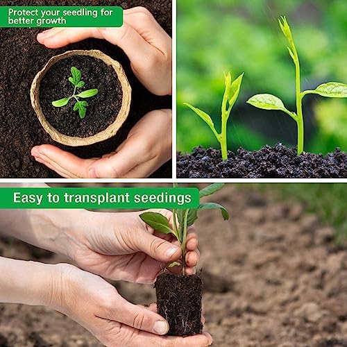 homenote 120 Pcs 3.15 Inch Peat Pots,Nursery Plant Pots,Seed Starting Pots